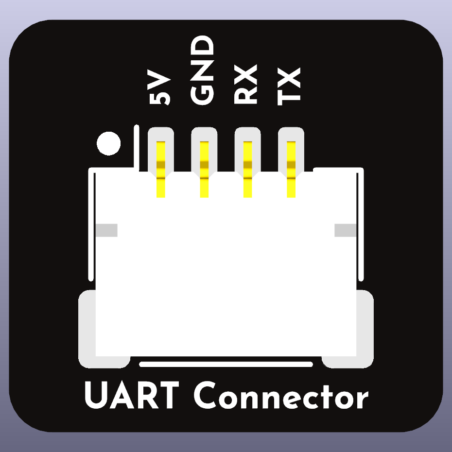 UART Connector Board Render